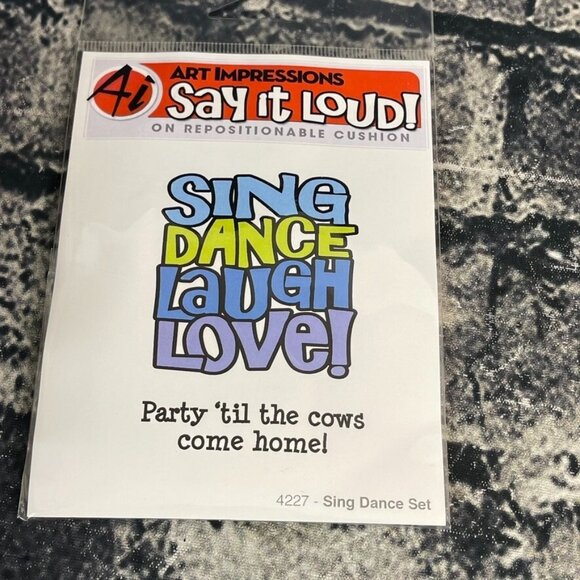 Art Impressions SING DANCE SET 4227 Stamp Set - Picture 2 of 6